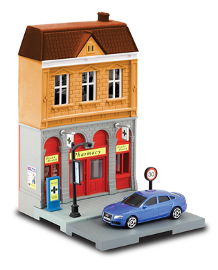 Pharmacy with Audi A5 Sportback