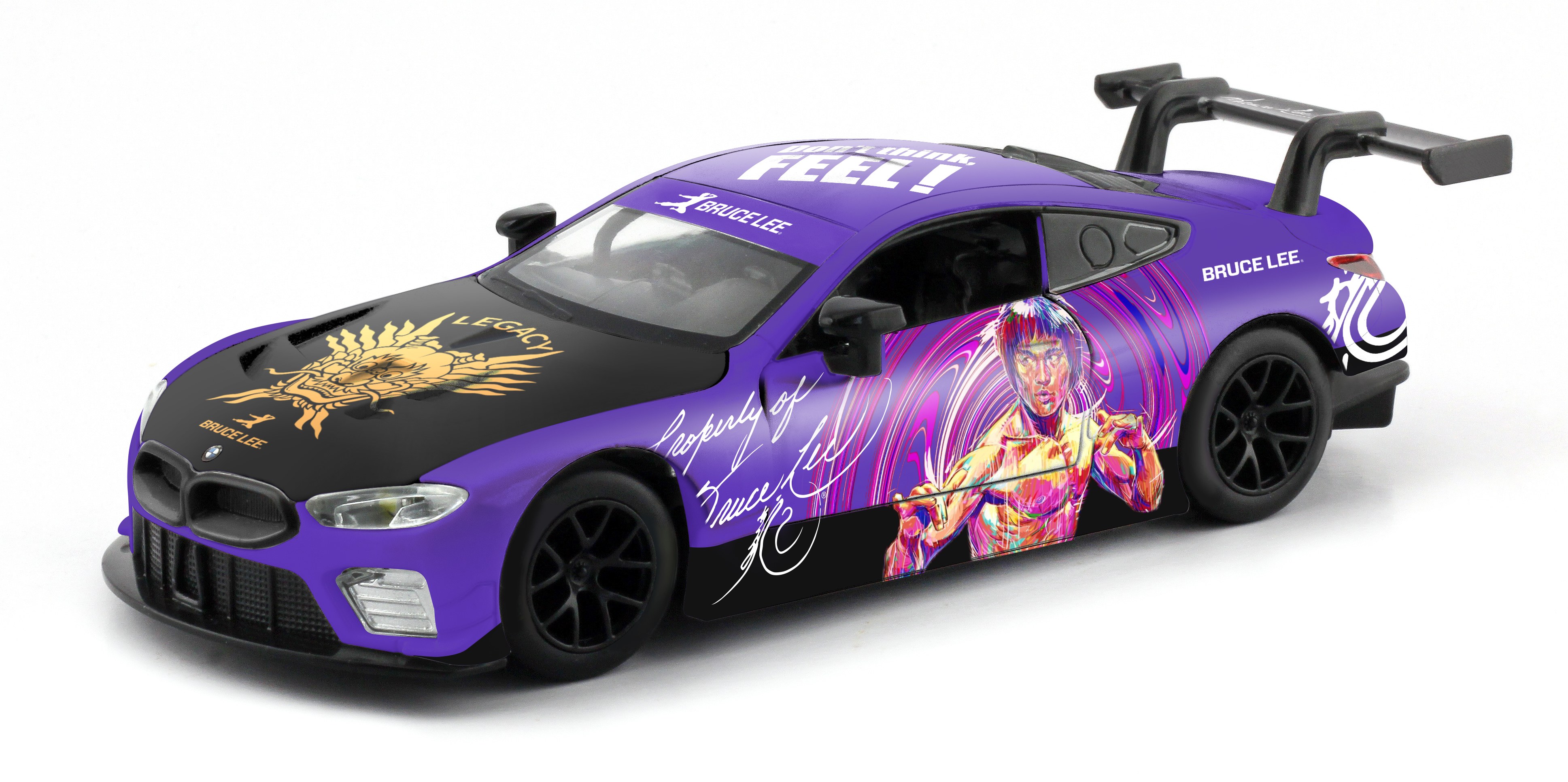 1:32 BMW M8 GTE 2018 (Bruce Lee 50th Anniversary Of Death - Purple Edition)