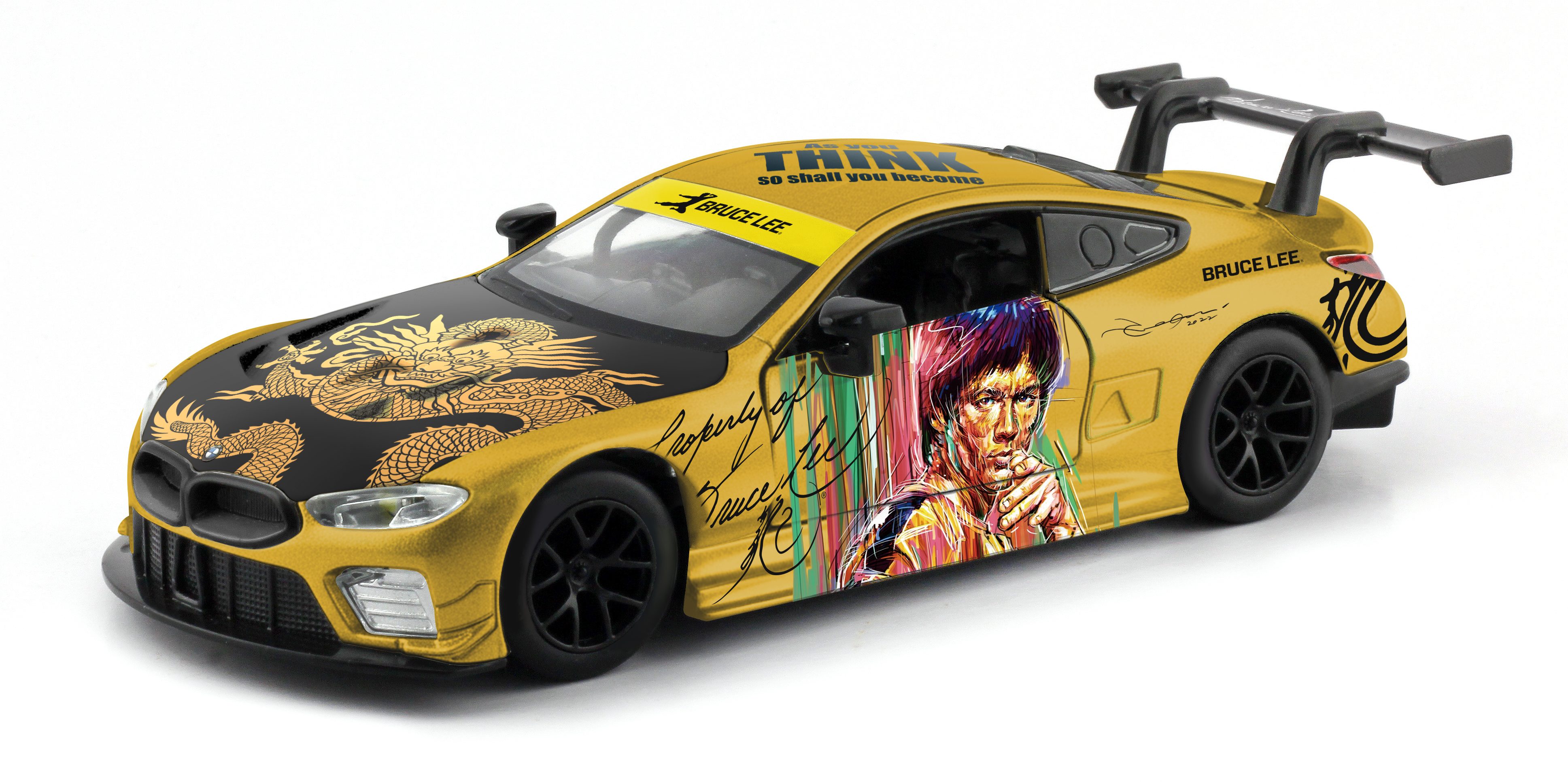 1:32 BMW M8 GTE 2018 (Bruce Lee 50th Anniversary Of Death - Gold Edition)