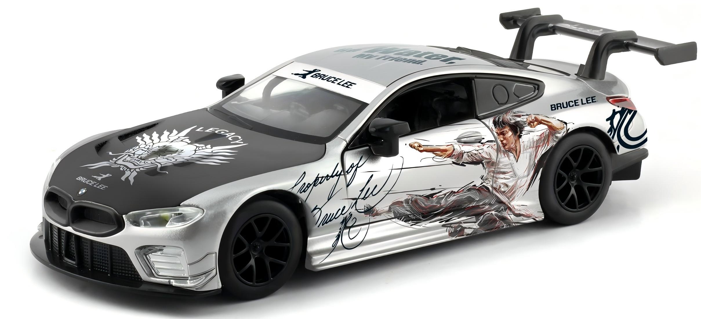 1:32 BMW M8 GTE 2018 (Bruce Lee 50th Anniversary Of Death - Silver Edition)
